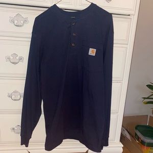 Never used long sleeve Carhartt navy top